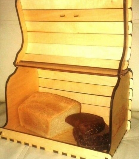 Intra απο ξύλο plywood 3mm-4mm πάχος – ξύλο ξύλινο κουτί αποθήκευσης ψωμιού 50x60 cm INTRAVECTRY-MY546162