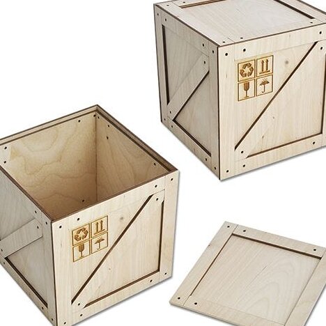 Intra απο ξύλο plywood 3mm-4mm πάχος – ξύλο συμπαγούς κουτιού συσκευασίας δώρου 40x45 cm INTRAVECTRY-MY555170