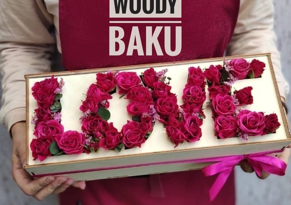 Σετ των 2 Intra απο ξύλο plywood 3mm-4mm πάχος – ξύλο Deep Love Rose Box για την Ημέρα του Αγίου Βαλεντίνου 35x40 cm INTRAVECTRY-MY560596