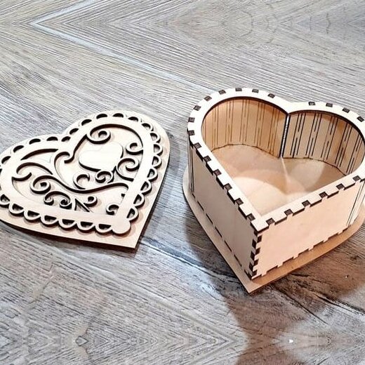 Σετ των 3 Intra απο ξύλο plywood 3mm-4mm πάχος – ξύλο ξύλινο κουτί μεντεσέ Living 30x30 cm INTRAVECTRY-MY557009