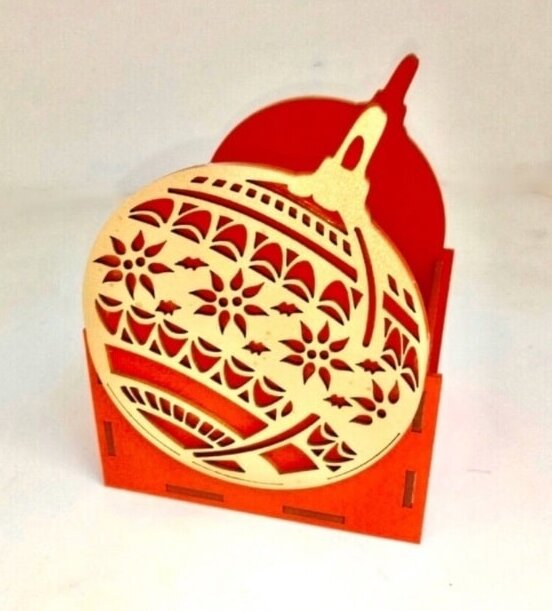 Intra απο ξύλο plywood 3mm-4mm πάχος – ξύλο κιβωτίου παραμονής Πρωτοχρονιάς 40x45 cm INTRAVECTRY-MY546238