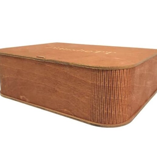 Σετ των 2 Intra απο ξύλο plywood 3mm-4mm πάχος – Living Hinge Storage Box File 4mm 40x45 cm INTRAVECTRY-MY556228