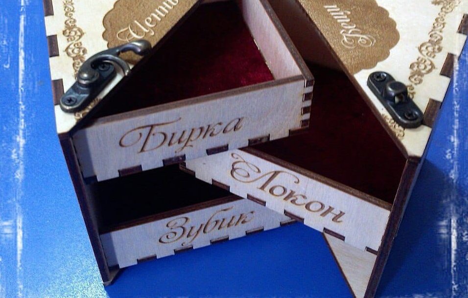 Intra απο ξύλο plywood 3mm-4mm πάχος – ξύλο μοναδικού στυλ Ξύλινο κουτί για πολύτιμα αντικείμενα 15x20 cm INTRAVECTRY-MY556247