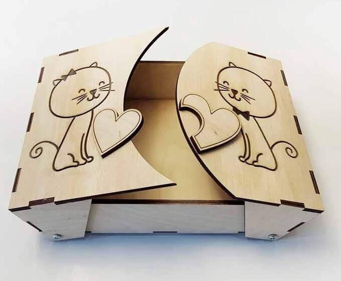 Intra απο ξύλο plywood 3mm-4mm πάχος – ξύλο δώρου Cat Lover 20x25 cm INTRAVECTRY-MY556590