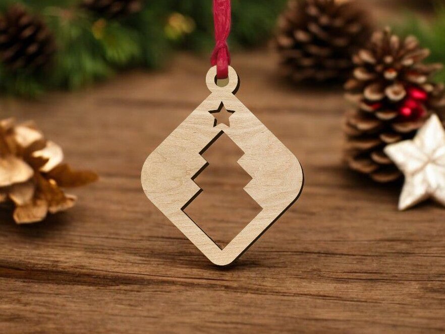 Σετ των 3 Intra απο ξύλο plywood 3mm-4mm πάχος – Ξύλινο χριστουγεννιάτικο στολίδι χειροτεχνίας 40x45 cm INTRAVECTRY-MY550123