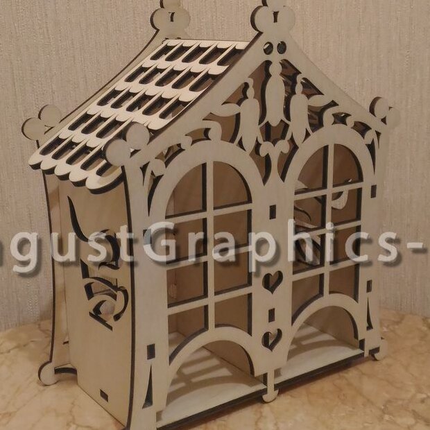 Intra απο ξύλο plywood 3mm-4mm πάχος – Αποθηκευτικός χώρος σε φακελάκι τσαγιού με διπλή πόρτα 50x60 cm INTRAVECTRY-MY557821