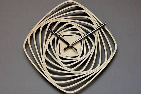 Intra απο ξύλο plywood 3mm-4mm πάχος – ξύλο CDR Ξύλινου Τοίχου σε τετράγωνο σπιράλ 25x25 cm INTRAVECTRY-MY547553