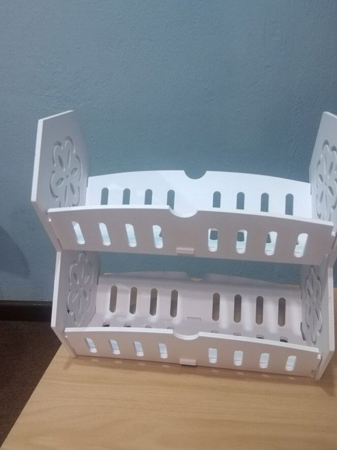 Intra απο ξύλο plywood 3mm-4mm πάχος – Πάγκος 2 επιπέδων καλάθι αποθήκευσης λαχανικών 45x50 cm INTRAVECTRY-MY557830