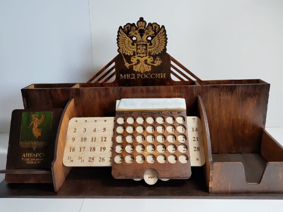 Intra απο ξύλο plywood 3mm-4mm πάχος – Οργάνωση επιφάνειας εργασίας με ξύλο διαρκούς ημερολογίου 25x25 cm INTRAVECTRY-MY559421