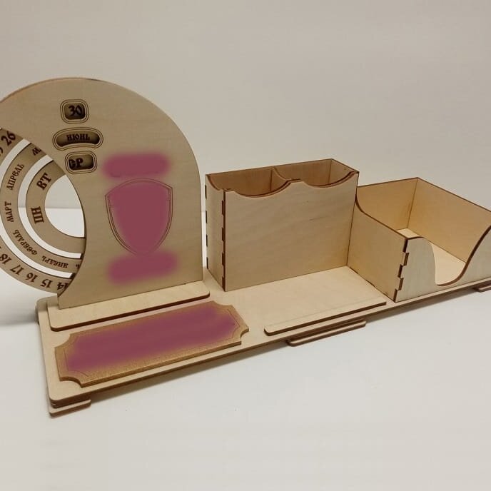 Intra απο ξύλο plywood 3mm-4mm πάχος – Οργάνωση γραφείου με ξύλο διαρκούς ημερολογίου 30x30 cm INTRAVECTRY-MY547636