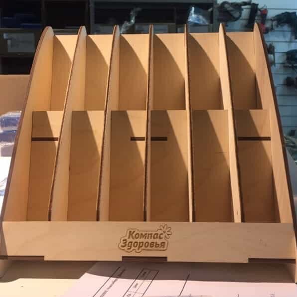 Intra απο ξύλο plywood 3mm-4mm πάχος – Διαιρεμένο ξύλο διοργανωτή κατόχου αλληλογραφίας επιφάνειας εργασίας 35x40 cm INTRAVECTRY-MY547668