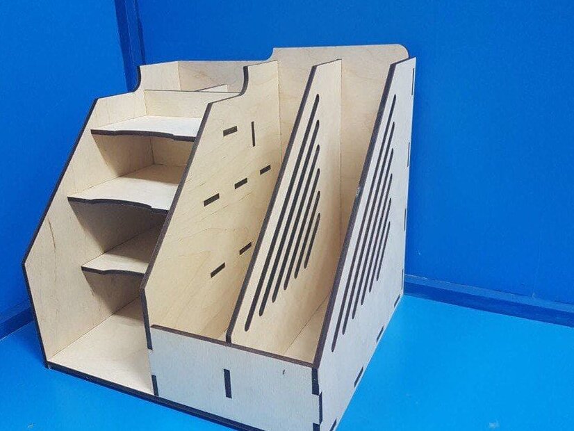 Intra απο ξύλο plywood 3mm-4mm πάχος – ξύλο Φακέλων Ράφι με Ράφια ξύλο Οργανωτή γραφείου 50x60 cm INTRAVECTRY-MY551274