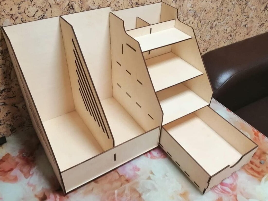 Intra απο ξύλο plywood 3mm-4mm πάχος – Οργάνωση γραφείου γραφείου με ξύλο συρταριών 45x50 cm INTRAVECTRY-MY547677