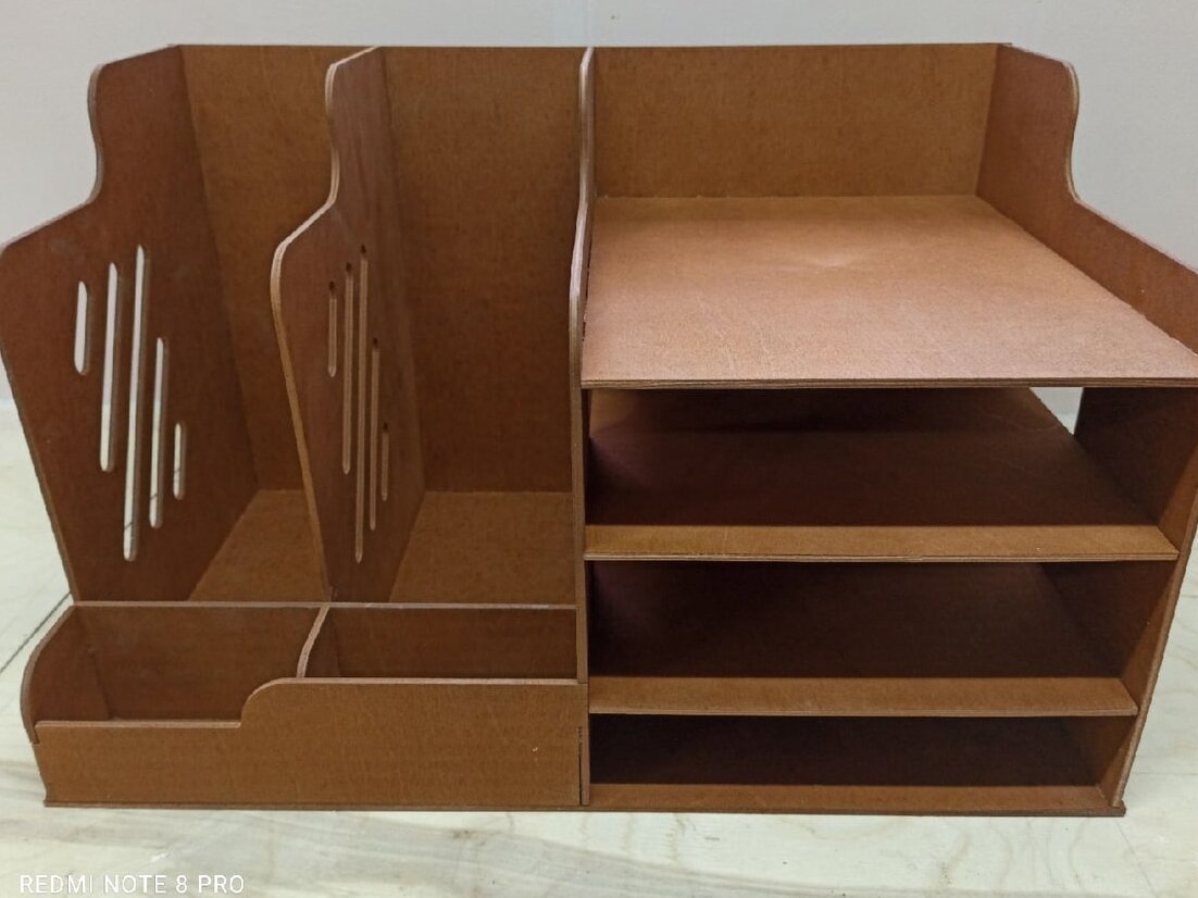 Σετ των 2 Intra απο ξύλο plywood 3mm-4mm πάχος – ξύλο Organizer φακέλου ξύλινων αρχείων 12x15 cm INTRAVECTRY-MY556522