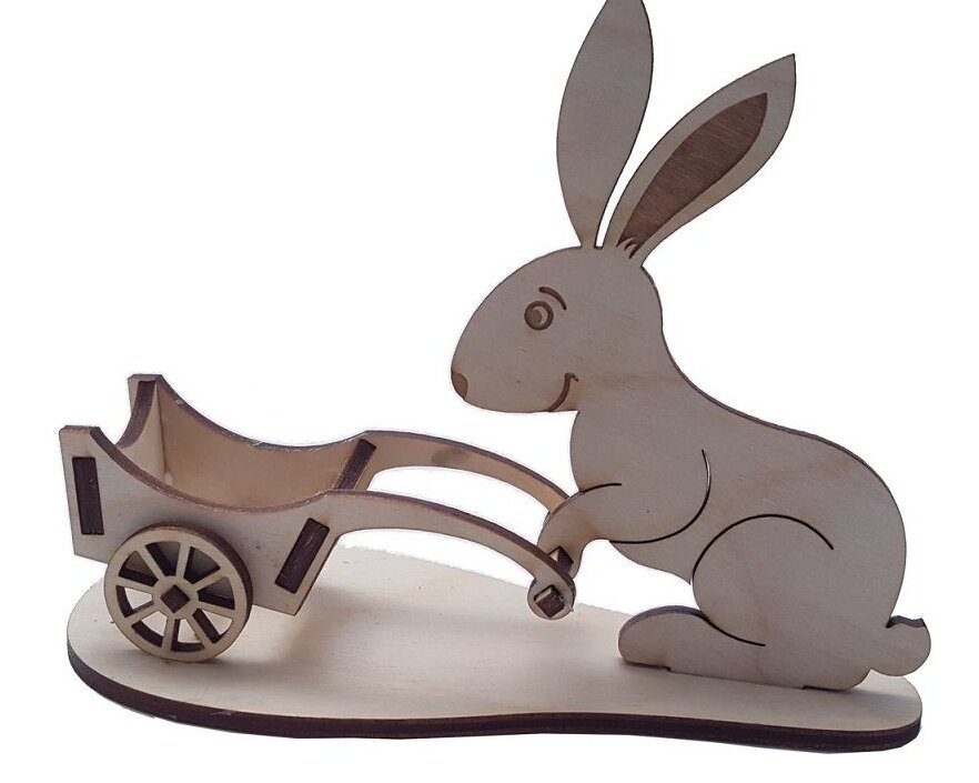 Σετ των 3 Intra απο ξύλο plywood 3mm-4mm πάχος – ξύλο καροτσιού πασχαλινών κουνελιών που σπρώχνει αυγά 25x30 cm INTRAVECTRY-MY547740