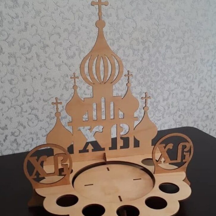 Σετ των 3 Intra απο ξύλο plywood 3mm-4mm πάχος – Λίμα 2mm για Πασχαλινό Αυγό του Καθεδρικού Ναού 30x35 cm INTRAVECTRY-MY547782