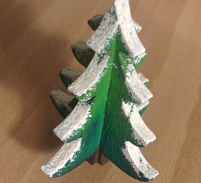 Σετ των 3 Intra απο ξύλο plywood 3mm-4mm πάχος – Συμπλεκόμενο ξύλο Χριστουγεννιάτικου Δέντρου 30x30 cm INTRAVECTRY-MY547790