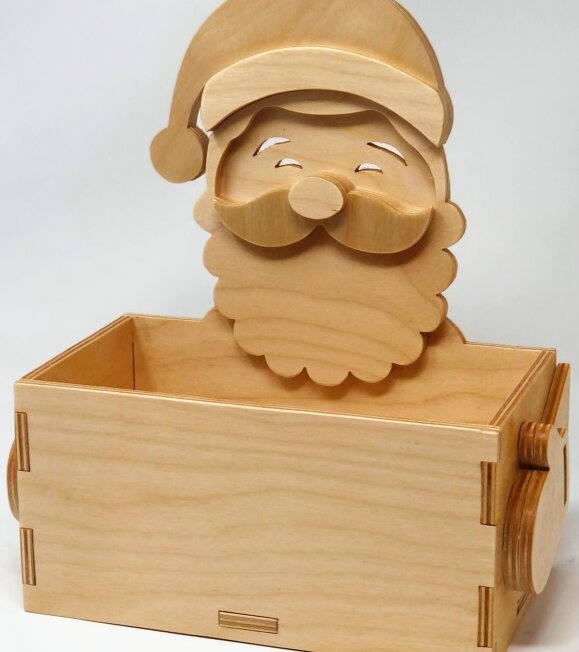 Σετ των 3 Intra απο ξύλο plywood 3mm-4mm πάχος – ξύλο χριστουγεννιάτικων καρτών Santa 35x40 cm INTRAVECTRY-MY547816