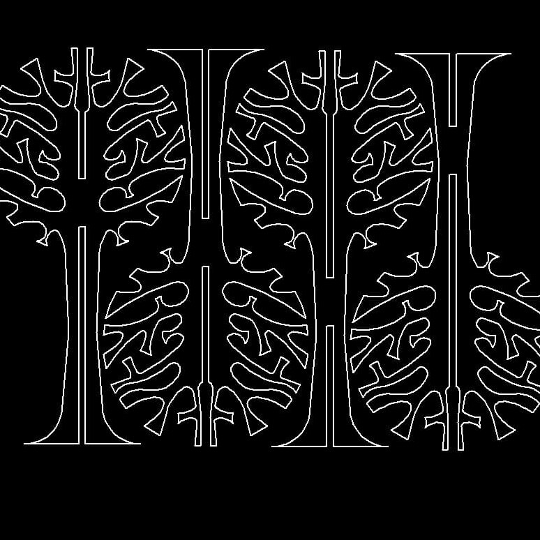 Σετ των 3 Intra απο ξύλο plywood 3mm-4mm πάχος – 3D Ξύλινο χριστουγεννιάτικο δέντρο DXF ξύλο 30x30 cm INTRAVECTRY-MY549662