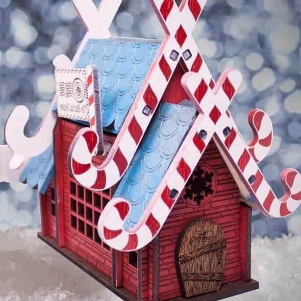 Σετ των 3 Intra απο ξύλο plywood 3mm-4mm πάχος – Ξύλινο ξύλο μινιατούρας Χριστουγεννιάτικο κουκλόσπιτο 35x40 cm INTRAVECTRY-MY548688