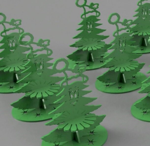 Σετ των 2 Intra απο ξύλο plywood 3mm-4mm πάχος – ξύλο θήκης για χριστουγεννιάτικο δέντρο 25x30 cm INTRAVECTRY-MY558184