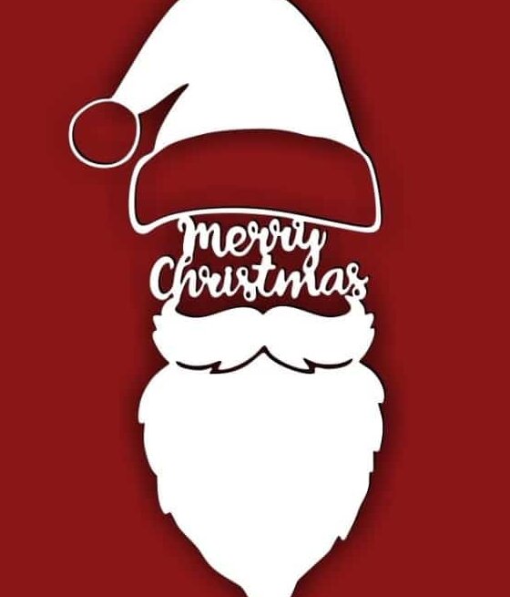 Σετ των 3 Intra απο ξύλο plywood 3mm-4mm πάχος – ξύλο προσώπου Καλά Χριστούγεννα Άγιος Βασίλης 40x40 cm INTRAVECTRY-MY548792