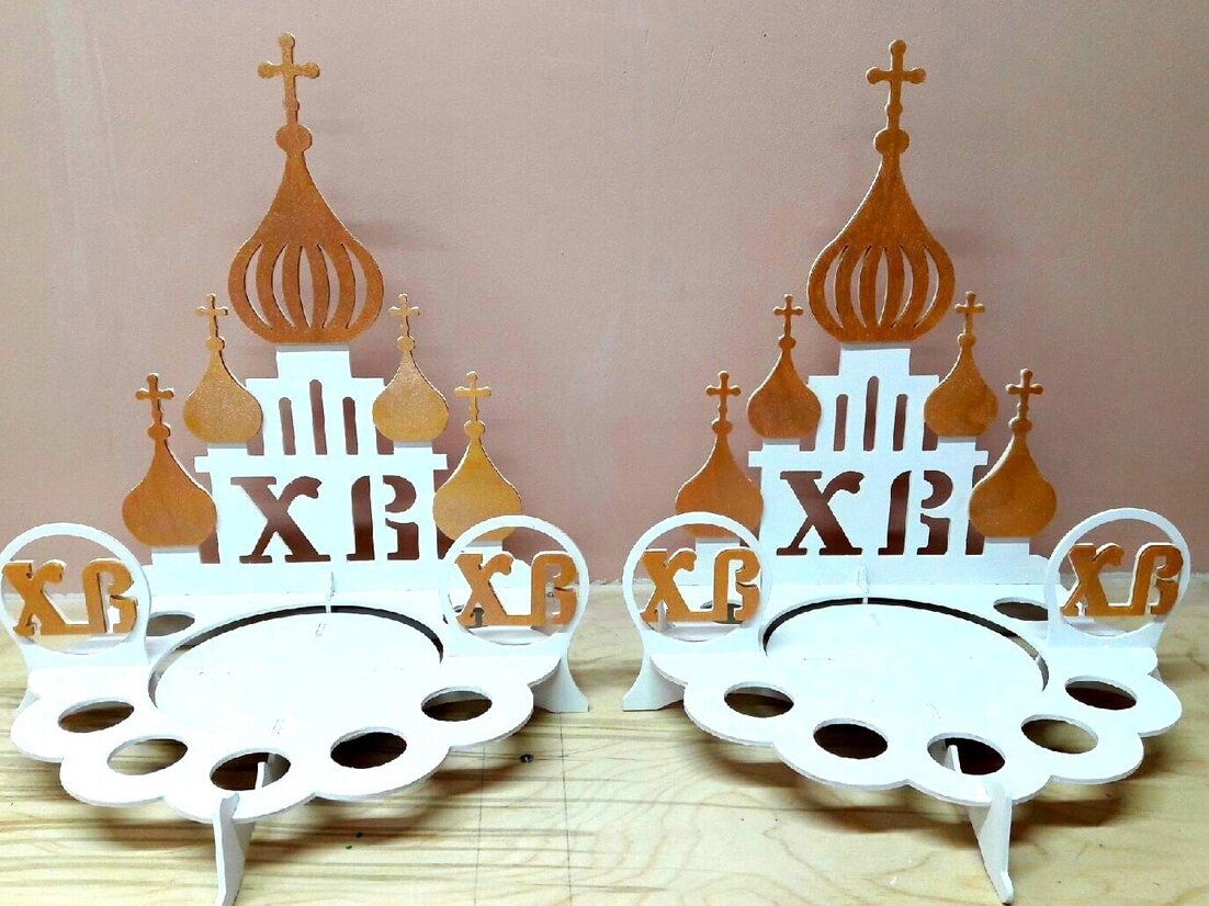 Σετ των 3 Intra απο ξύλο plywood 3mm-4mm πάχος – Ξύλινος Θόλος Εκκλησίας Πασχαλινή Αυγοθήκη Λίμα 4mm 35x40 cm INTRAVECTRY-MY547989