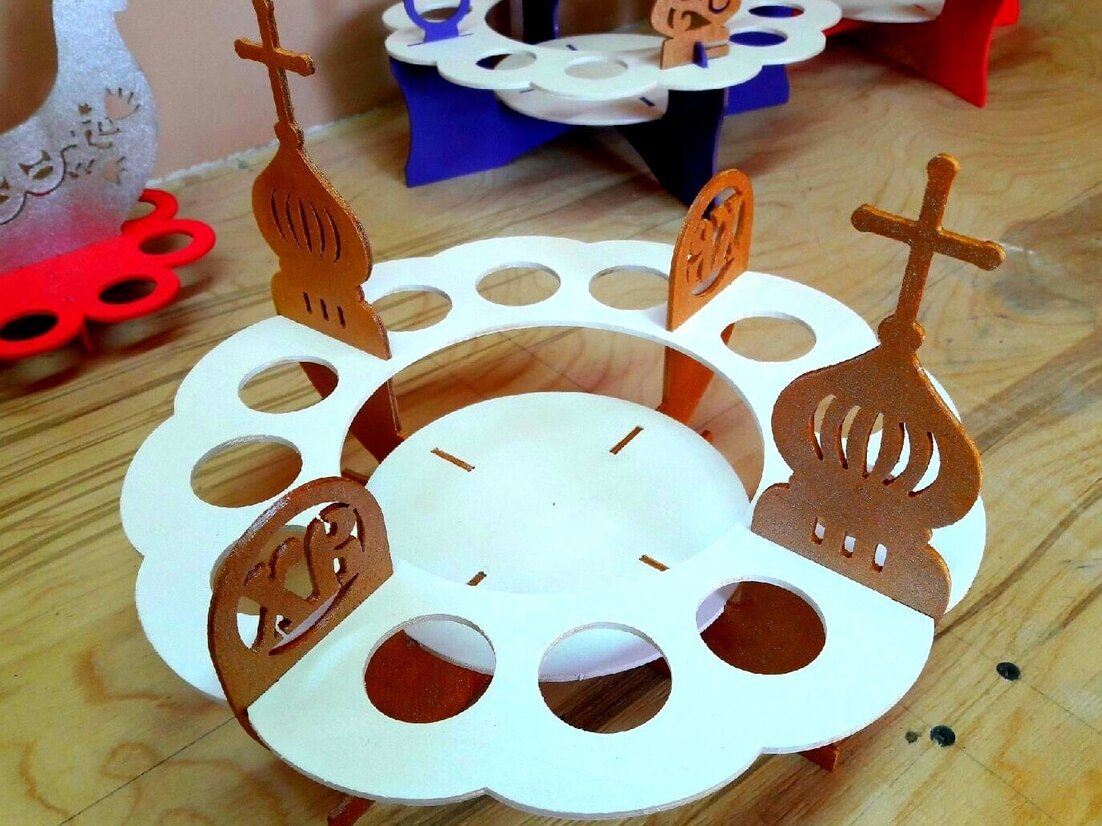 Σετ των 3 Intra απο ξύλο plywood 3mm-4mm πάχος – ξύλο Πάσχας Εμφάνισης Αυγών 15x15 cm INTRAVECTRY-MY547991