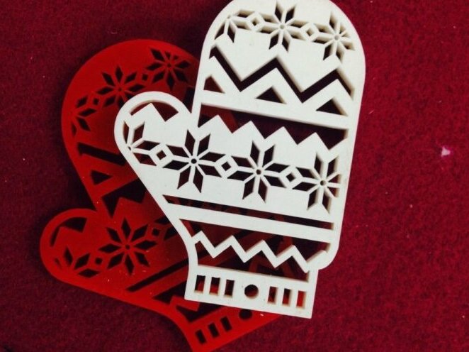 Σετ των 3 Intra απο ξύλο plywood 3mm-4mm πάχος – ξύλο στολίδι με ξύλινο γάντι 40x40 cm INTRAVECTRY-MY550483