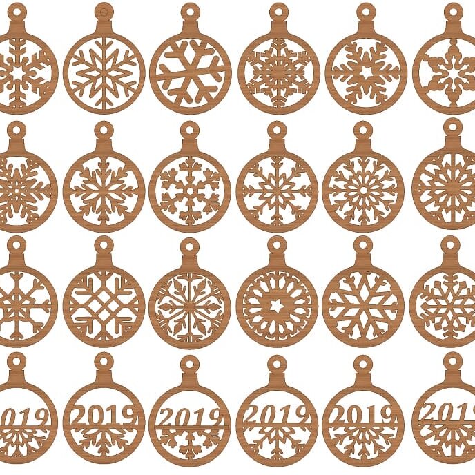 Σετ των 3 Intra απο ξύλο plywood 3mm-4mm πάχος – Μπάλες Χιονιού για Πρωτοχρονιάτικο ξύλο 35x40 cm INTRAVECTRY-MY559259