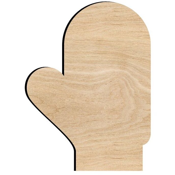 Σετ των 3 Intra απο ξύλο plywood 3mm-4mm πάχος – ξύλο σχήματος αποκοπής γαντιών 20x20 cm INTRAVECTRY-MY550419