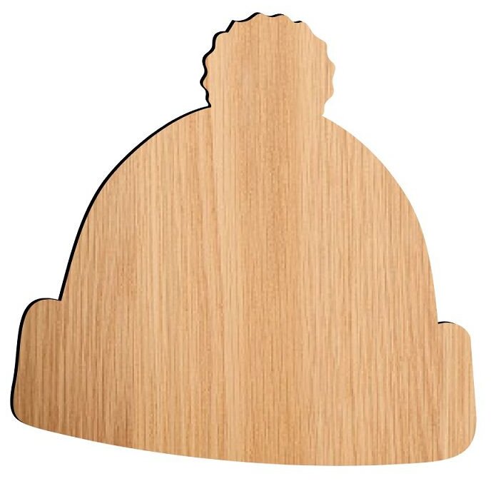 Σετ των 3 Intra απο ξύλο plywood 3mm-4mm πάχος – ξύλο σχήματος αποκοπής χειμερινού καπέλου 40x45 cm INTRAVECTRY-MY550423