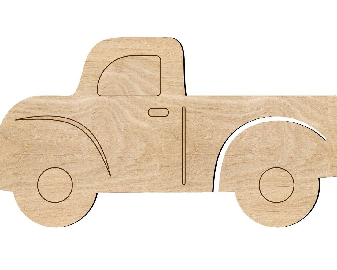 Σετ των 3 Intra απο ξύλο plywood 3mm-4mm πάχος – Ξύλινο εγχάρακτο ξύλο αποκοπής φορτηγού 40x45 cm INTRAVECTRY-MY561366