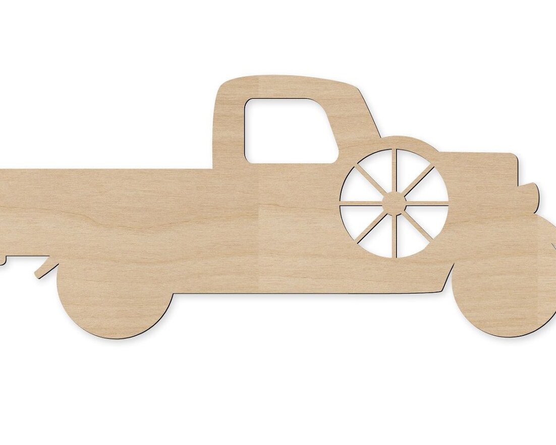 Σετ των 3 Intra απο ξύλο plywood 3mm-4mm πάχος – Ξύλινο ξύλο χειροτεχνίας με πλάγια όψη φορτηγού 50x60 cm INTRAVECTRY-MY551159