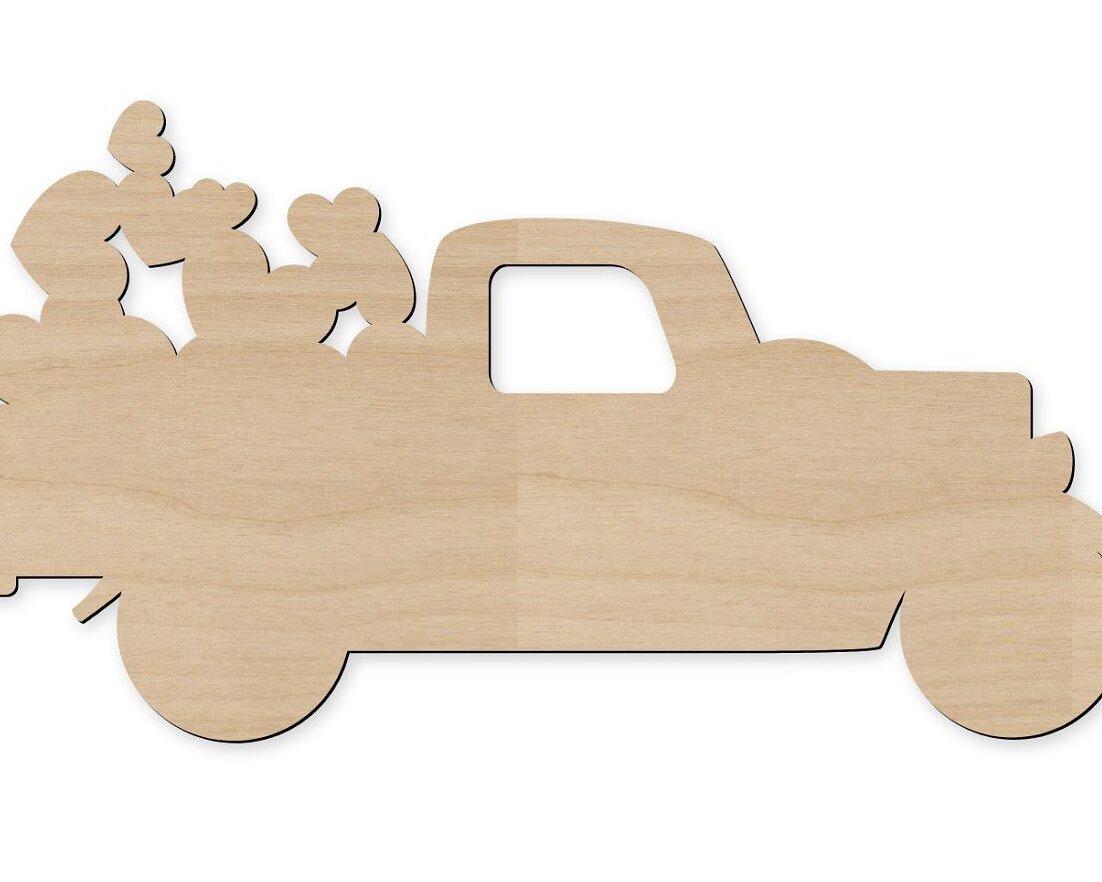 Σετ των 2 Intra απο ξύλο plywood 3mm-4mm πάχος – ξύλο χειροτεχνίας για την ημέρα του Αγίου Βαλεντίνου 20x25 cm INTRAVECTRY-MY560554