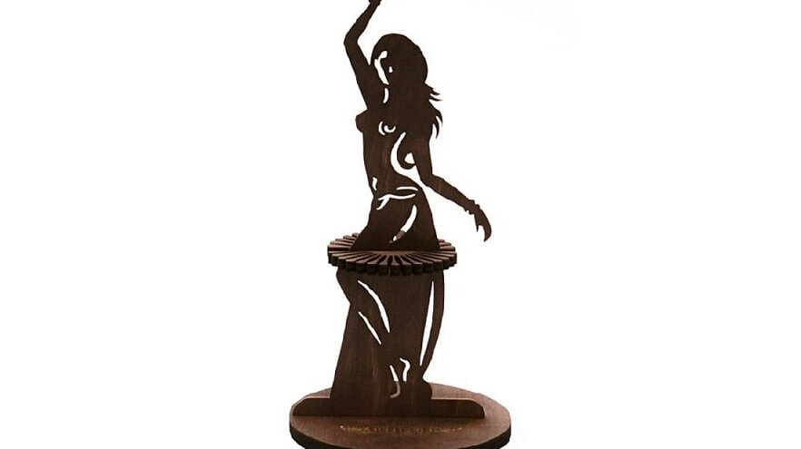 Σετ των 2 Intra απο ξύλο plywood 3mm-4mm πάχος – ξύλο θήκης χαρτοπετσέτας σιλουέτας για κορίτσι 40x40 cm INTRAVECTRY-MY558160