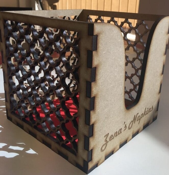 Σετ των 2 Intra απο ξύλο plywood 3mm-4mm πάχος – Ξύλινη θήκη για χαρτοπετσέτα επιτραπέζιου 50x60 cm INTRAVECTRY-MY558163