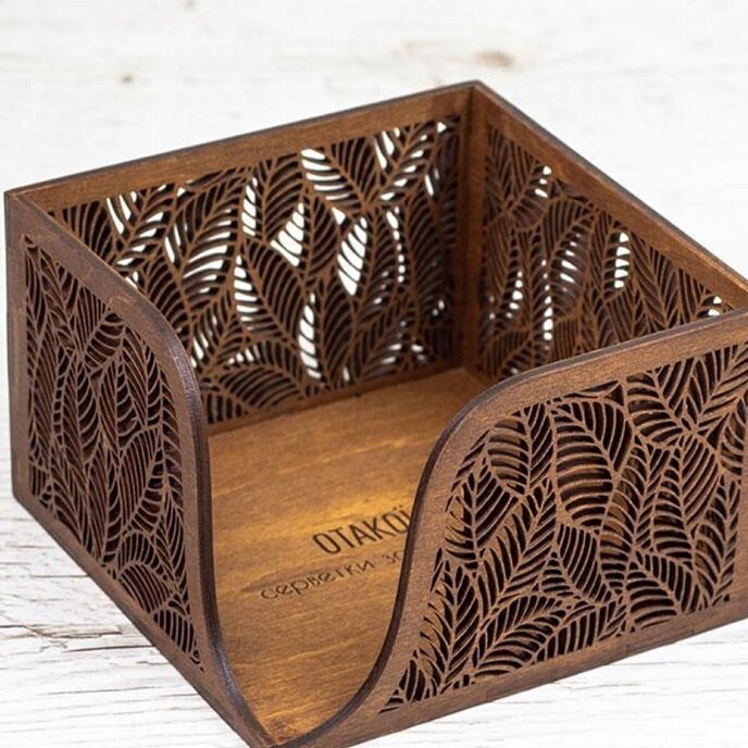 Σετ των 2 Intra απο ξύλο plywood 3mm-4mm πάχος – ξύλο θήκης για χαρτοπετσέτα από ξύλο Floral 50x60 cm INTRAVECTRY-MY558167