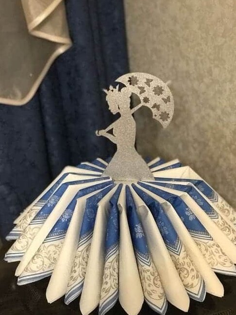 Σετ των 2 Intra απο ξύλο plywood 3mm-4mm πάχος – ξύλο θήκης πριγκίπισσας με ομπρέλα 40x45 cm INTRAVECTRY-MY558176