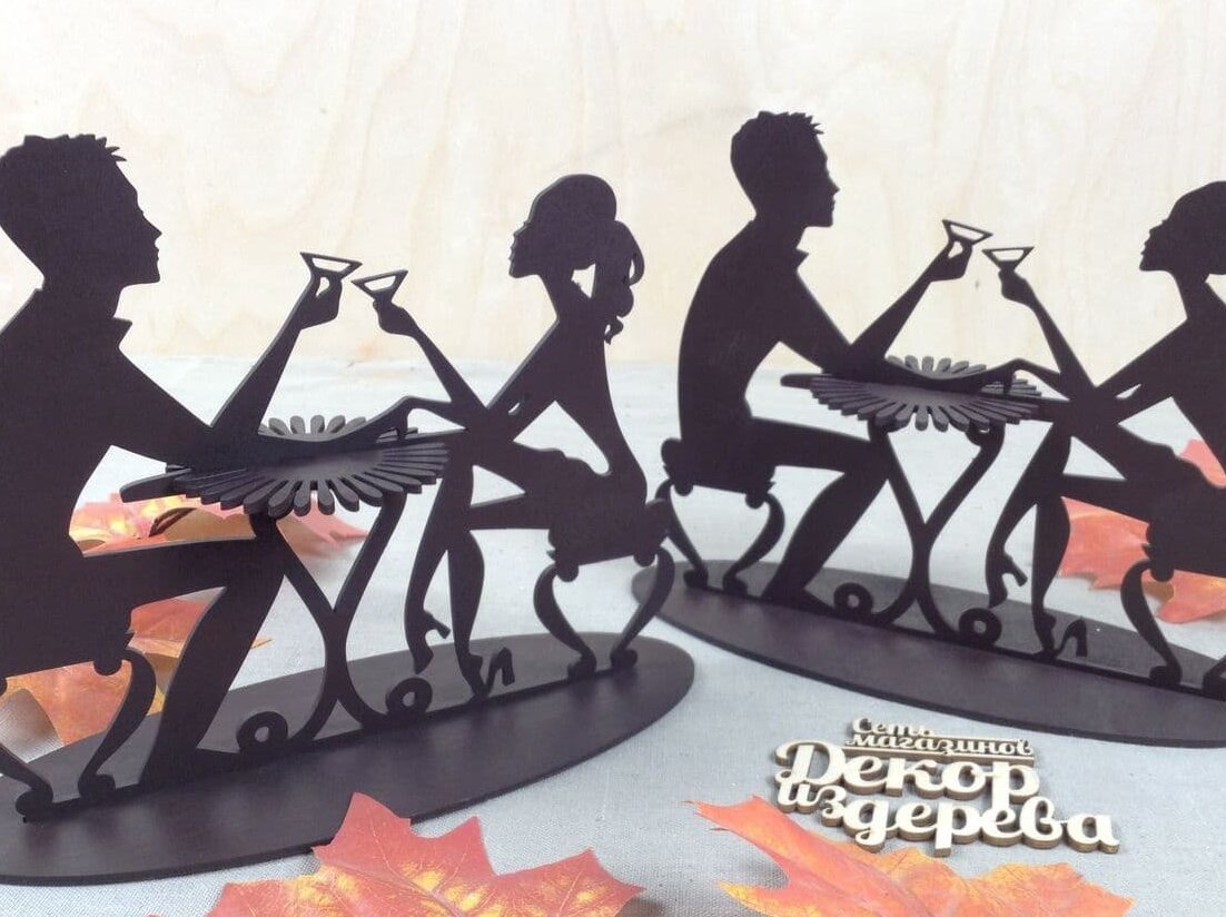 Σετ των 2 Intra απο ξύλο plywood 3mm-4mm πάχος – Ζευγάρι για τοστάρισμα Martini Γυάλινη Χαρτοπετσέτα 15x20 cm INTRAVECTRY-MY558192