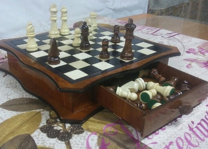 Intra απο ξύλο plywood 3mm-4mm πάχος – Κουτί με ξύλο σκακιέρας 50x60 cm INTRAVECTRY-MY556178