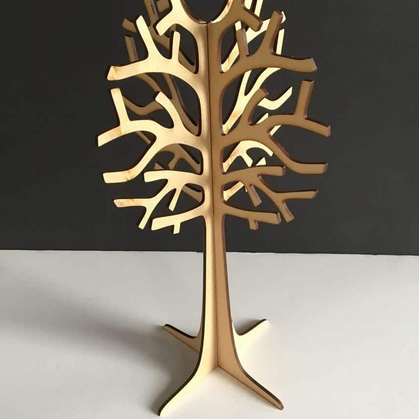 Intra απο ξύλο plywood 3mm-4mm πάχος – 3D Ξύλινο Δέντρο Βάση Βάσης κοσμήματος ξύλο DXF 40x40 cm INTRAVECTRY-MY560534