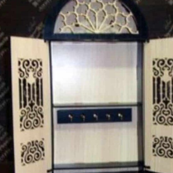 Intra απο ξύλο plywood 3mm-4mm πάχος – Θυρίδα ασφαλείας Ξύλινη θήκη κλειδιού για κλειδί 12x15 cm INTRAVECTRY-MY557584