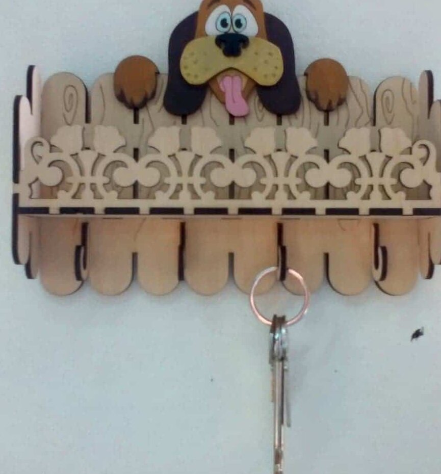 Σετ των 2 Intra απο ξύλο plywood 3mm-4mm πάχος – ξύλο οργανωτή εισόδου κλειδιού που κρυφοκοιτάζει 45x50 cm INTRAVECTRY-MY556122