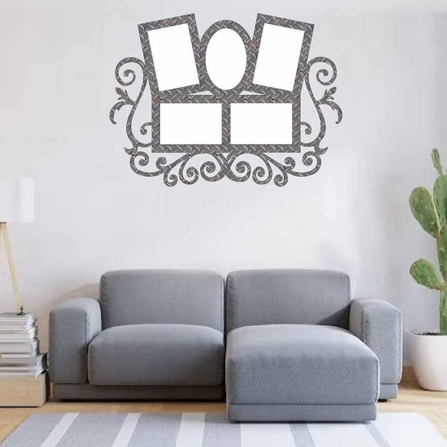 Σετ των 2 Intra απο ξύλο plywood 3mm-4mm πάχος – ξύλο Οικογενειακής Κορνίζας Κολάζ Οβάλ σχήματος ορθογώνιου 25x25 cm INTRAVECTRY-MY558598