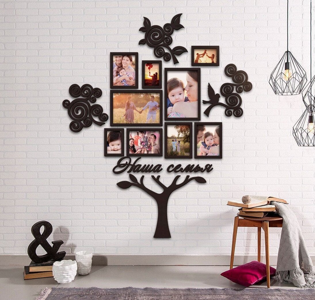 Intra απο ξύλο plywood 3mm-4mm πάχος – ξύλο πλαισίου κολάζ οικογενειακού δέντρου 40x45 cm INTRAVECTRY-MY557392