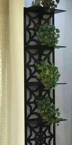 Intra απο ξύλο plywood 3mm-4mm πάχος – Πλωτό κατακόρυφο ράφι τοίχου 4 επιπέδων 30x35 cm INTRAVECTRY-MY557119