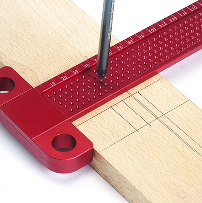 Intra απο ξύλο plywood 3mm-4mm πάχος – T Τύπος ξύλου χάρακα σήμανσης οπής 45x50 cm INTRAVECTRY-MY554494