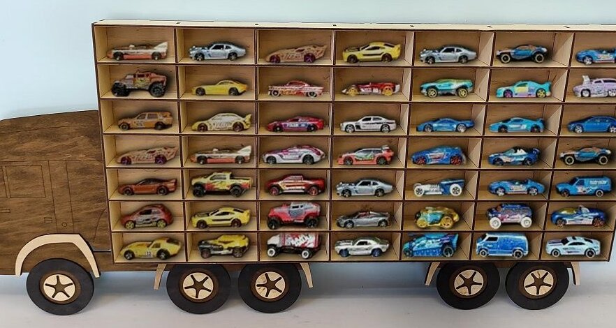 Intra απο ξύλο plywood 3mm-4mm πάχος – ξύλο Truck Storage Car Toy 40x40 cm INTRAVECTRY-MY554513