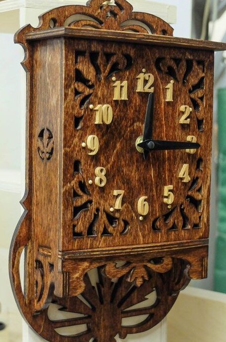 Intra απο ξύλο plywood 3mm-4mm πάχος – ξύλο ρολογιού τοίχου αντίκες με κύλιση 30x30 cm INTRAVECTRY-MY560973